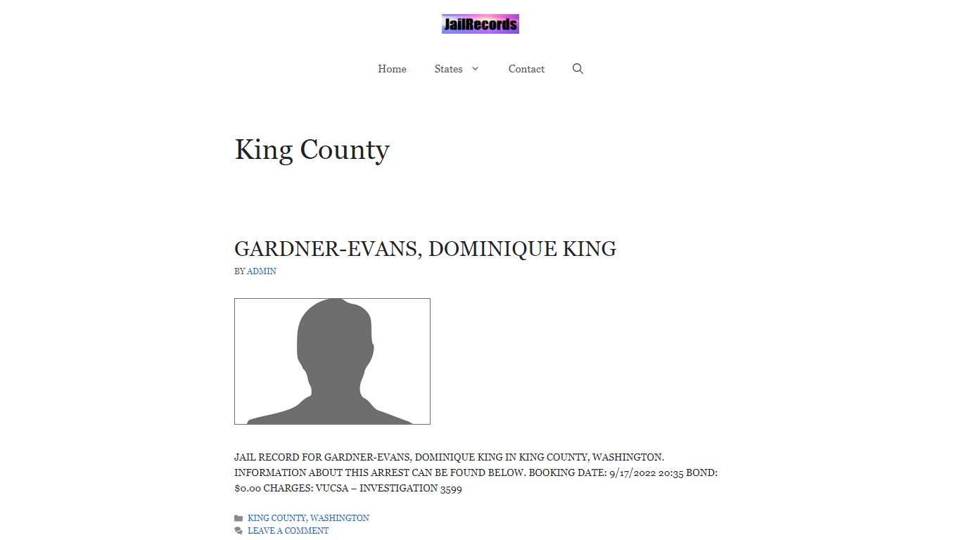 King County Arrest Records